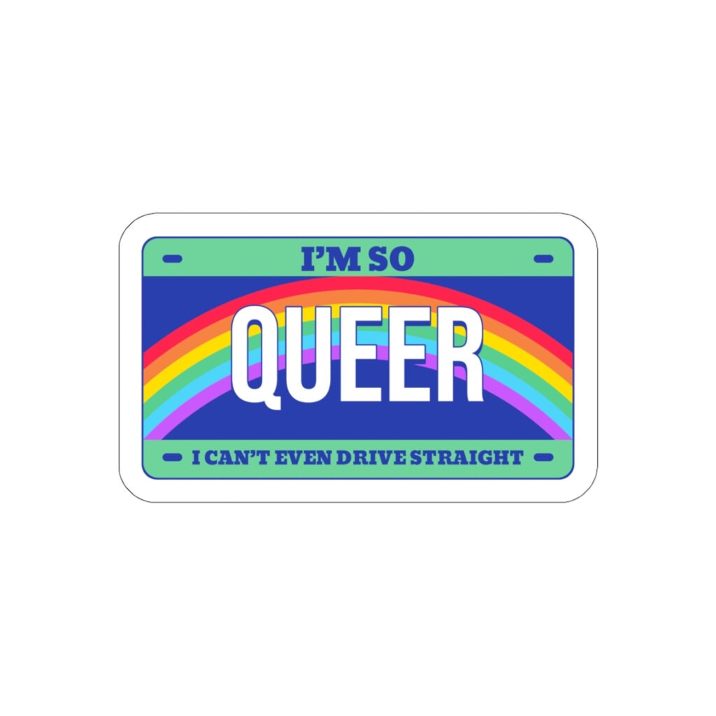 Queer License Plate Themed Design for LGBTQ Pride Month Etsy
