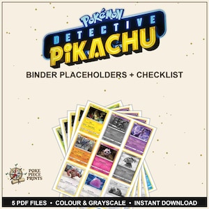 detective pikachu card binder Detective Pikachu Card