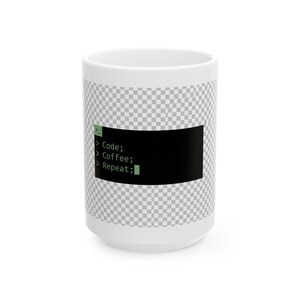 Kubek dla programisty | Powtórka z Code Coffee | Prezent dla programisty | Zabawny kubek dla programisty zdjęcie 2