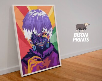 Ken Kaneki Poster Etsy Ken Kaneki Poster Etsy