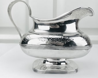 Antique Silver Milk Jug, J. Schalkwijk, Rotterdam, 1844.