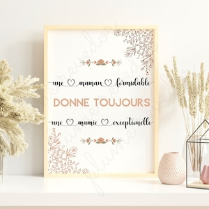 Póster original de anuncio de embarazo para abuela o regalo para mamá/abuela - Anuncio de embarazo para futura abuela - Día de la Madre - Descargar