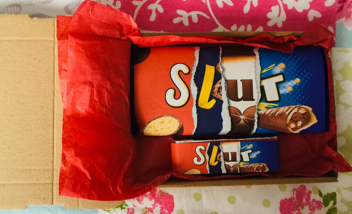 Adults rude novelty chocolate wrappers gift box. | Etsy
