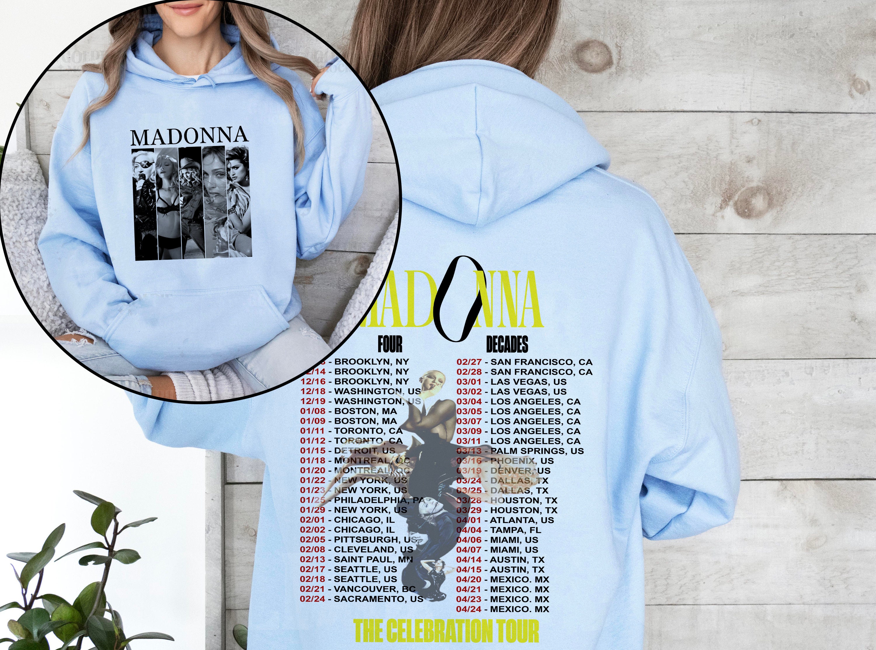 Madonna The Celebration Tour 2024 2 Side Sweatshirt