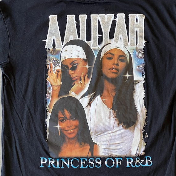 Vintage Aaliyah T Shirt | Large Black 100% Cotton R&B Music Tee - Etsy