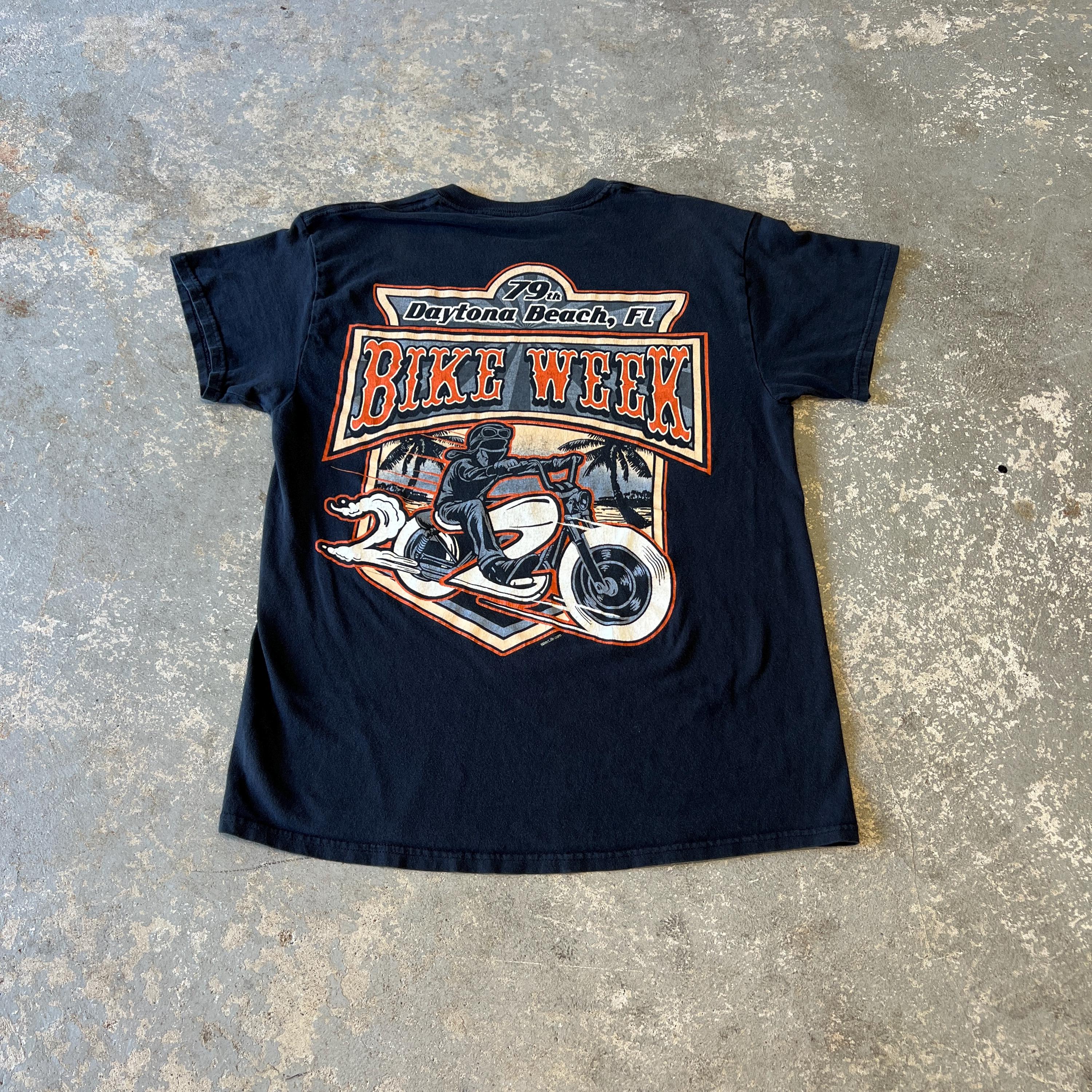 第79回デイトナ・バイク・ウィーク ヴィンテージTシャツ | フェード 