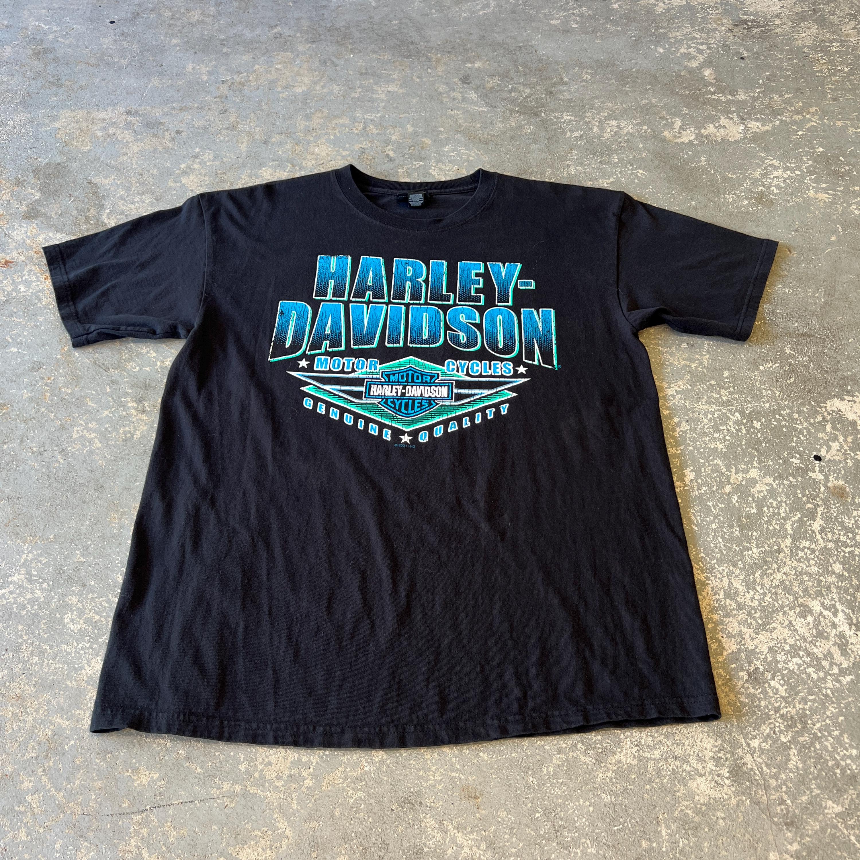 ハーレーダビッドソン サンベリー オハイオ Tシャツ | ラージ ブラック 