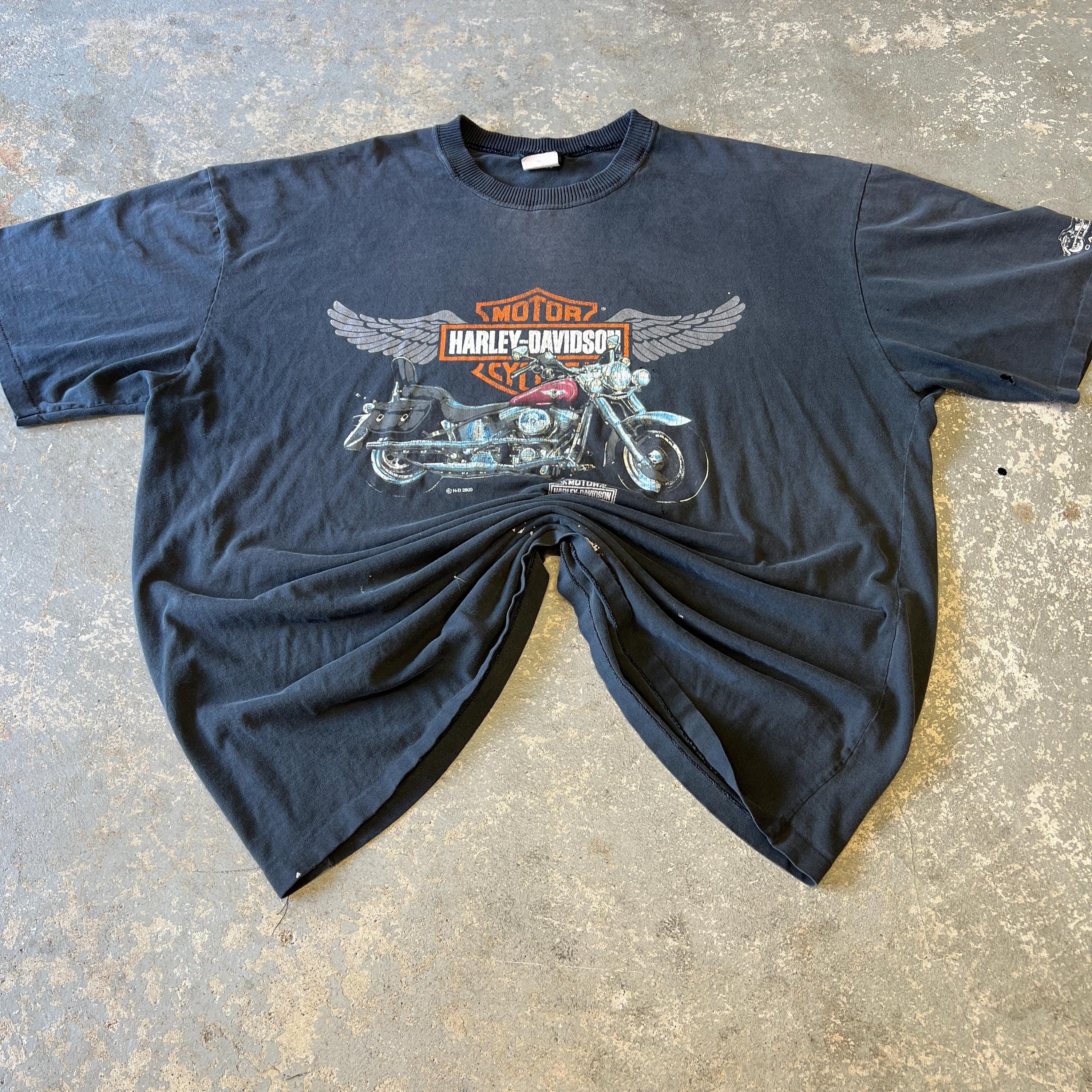 HURLEY DAVIDSON 90's Fade Black ロンTee M HURLEY DAVIDSON 90's Fade Black ロンTee M 93 Harley Davidson