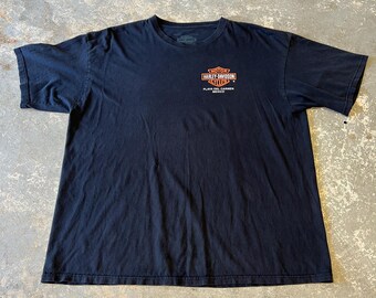 Vintage Harley Davidson T-Shirt XXL Faded Black Playa del Carmen Mexico Tee