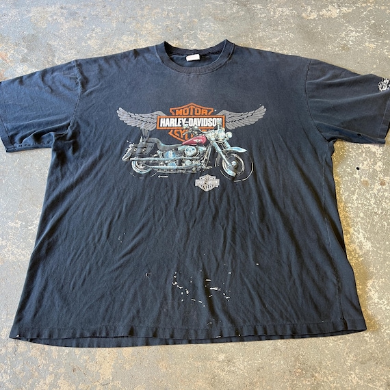 vintage HarleyDavidson スパイダーウェブTシャツ VINTAGE HARLEY SPIDER WEB LONG SLEEVE – SANFT