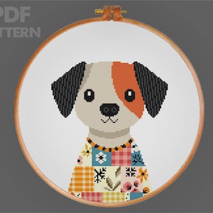 Cute Dog Cross Stitch Pattern Puppy Cross Stitch Pattern Funny Dog Cross Stitch PDF Pattern Instant Download