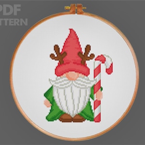 Christmas Gnomes Cross Stitch Pattern Christmas Cross Stitch PDF Pattern Instant Download