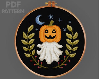 Halloween Cross Stitch Pattern, Cross Stitch Chart, PDF Instant ...