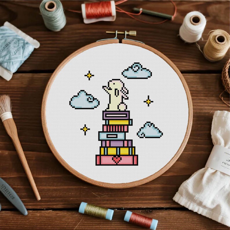 Cute Bunny Cross Stitch Pattern Rabbit X Stitch PDF Pattern Instant ...