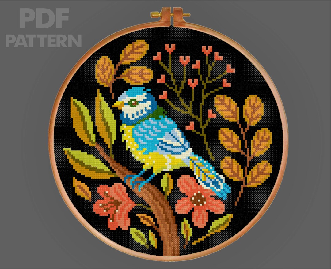 Bird Cross Stitch Pattern Flower Cross Stitch Animal Cross Stitch PDF