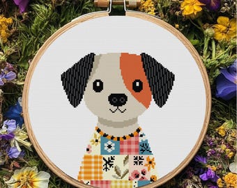 Cute Dog Cross Stitch Pattern Puppy Cross Stitch Pattern Funny Dog Cross Stitch PDF Pattern Instant Download