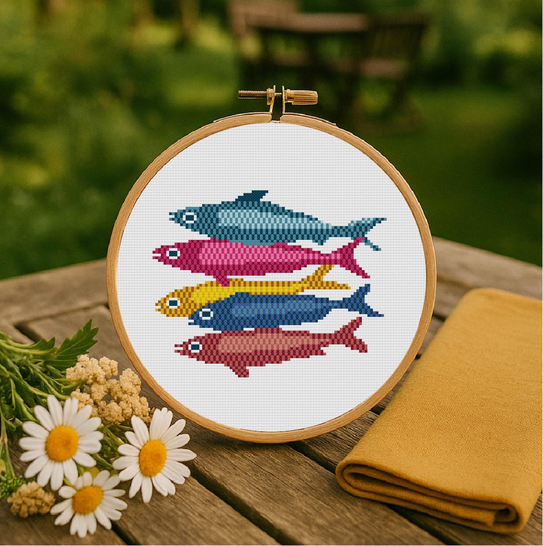 Fish Cross Stitch Pattern Fish Art Cross Stitch PDF Pattern Instant ...