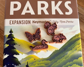 PARKS - Wildlife Expansion Vinyl Meeple Stickers Upgrade - Unofficial Product