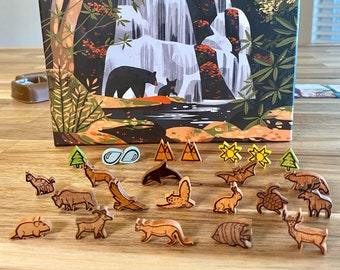 PARKS (1st Edition) + Nightfall/Wildlife Upgrade Kit - Vinyl Meeple Stickers - Unofficial Product