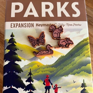 PARKS - Wildlife Expansion Vinyl Meeple Stickers Upgrade - Unofficial Product