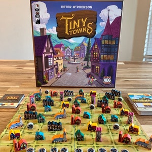TINY TOWNS - Matte Vinyl Meeple Stickers/Decals Upgrade Kit - Inoffizielles Produkt