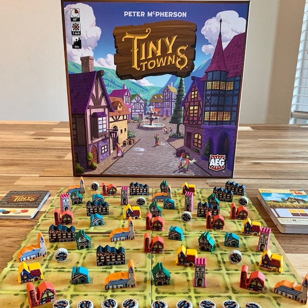 TINY TOWNS - Matte Vinyl Meeple Stickers/Decals Upgrade Kit - Unofficial Product