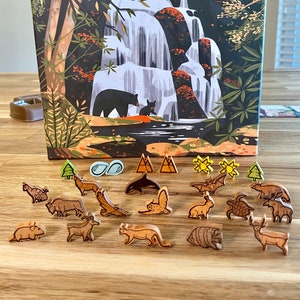 PARKS (1st Edition) + Nightfall/Wildlife Upgrade Kit - Vinyl Meeple Stickers - Unofficial Product