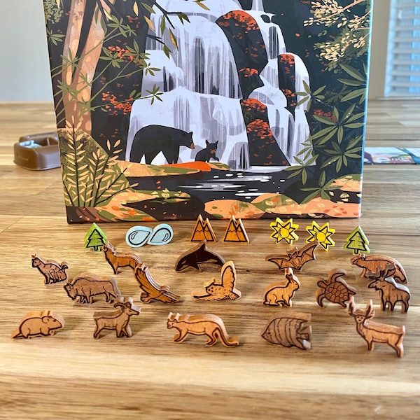 PARKS + Nightfall/Wildlife Upgrade Kit - Vinyl Meeple Stickers - Unofficial Product