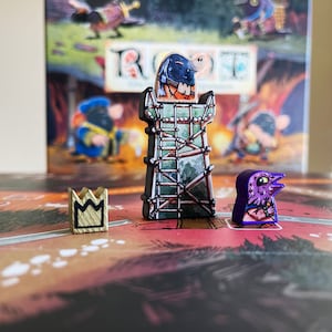 ROOT: UNDERWORLD Expansion -  Unofficial Matte Vinyl Meeple Sticker/Decal Upgrade Kit
