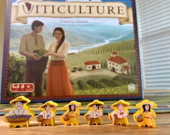 VITICULTURE/TUSCANY/WORLD - Meeple Sticker/Decal Upgrade Kit (Unofficial product)