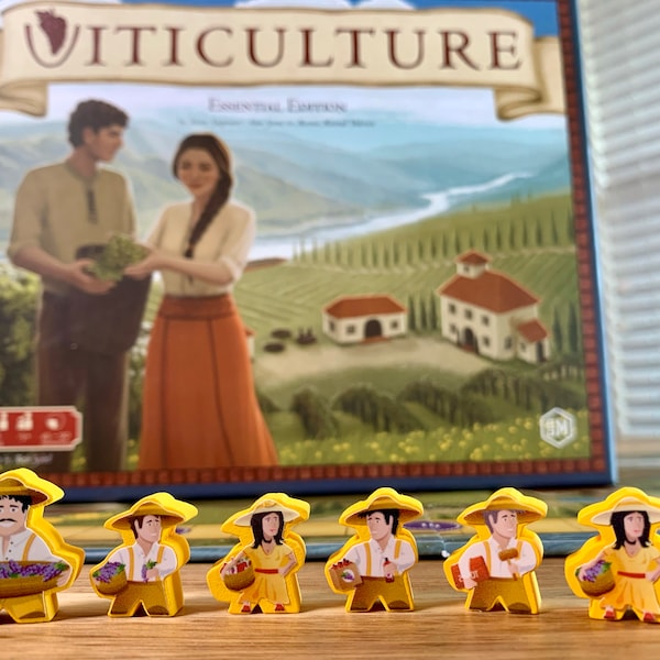 VITICULTURA/TOSCANIA/MUNDO Kit de actualización Meeple (Producto no oficial)