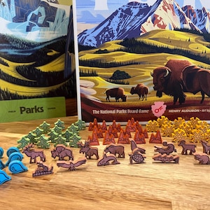 PARKS (2nd Edition) - Retail & Deluxe Options - Vinyl Meeple Stickers - Unofficial Product