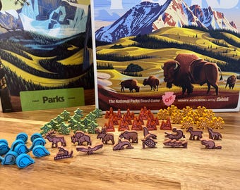 PARKS (2nd Edition) - Retail & Deluxe Options - Vinyl Meeple Stickers - Unofficial Product