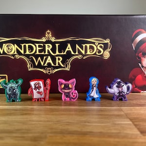 WONDERLAND'S WAR 3D Deluxe Meeples & stickers/decals upgrade kit vinyl Meeple Unofficial Product image 6