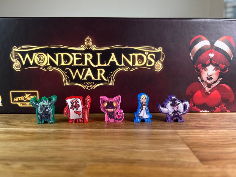 WONDERLAND'S WAR 3D Deluxe Meeples & stickers/decals upgrade kit vinyl Meeple Unofficial Product image 6