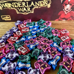 WONDERLAND'S WAR 3D Deluxe Meeples & stickers/decals upgrade kit vinyl Meeple Unofficial Product image 7