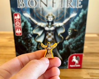 BONFIRE + 5th Player Expansion - Matte Vinyl Sticker/Decal Meeple Upgrade Kit - Unofficial Product