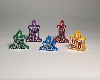 The NIGHT CAGE - Meeple stickers/decals upgrade kit - matte vinyl Meeple Unofficial Product