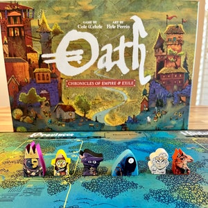 OATH - Matte Vinyl Meeple Stickers/Decals Upgrade Kit - Unofficial Product