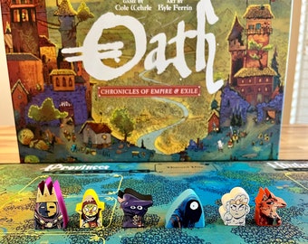 OATH - Matte Vinyl Meeple Stickers/Decals Upgrade Kit - Unofficial Product