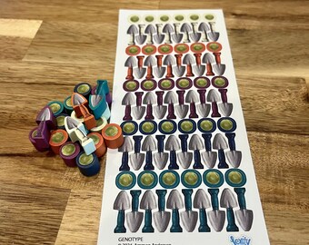 GENOTYPE - Unofficial Meeple Stickers/Decals Upgrade Kit