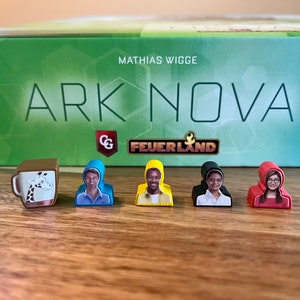 ARK NOVA - Matte Vinyl Meeple Sticker Upgrade Kit - Unofficial Product