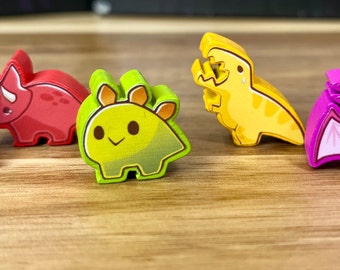 HAPPY LITTLE DINOSAURS & all expansions meeple stickers/decals upgrade kit - matte vinyl Meeple Unofficial Product