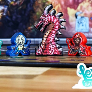 KLINGELN! Meeple Sticker/Aufkleber Upgrade Kit - Matte Vinyl Aufkleber (Inoffizielles Produkt)