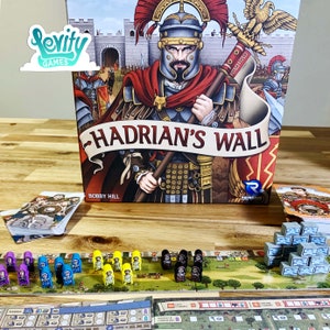 HADRIANS WALL - Conjunto de adesivos de vinil fosco Meeple Upgrade - Produto não oficial