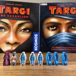 TARGI & Erweiterung - Matte Vinyl Meeple Aufkleber / Aufkleber Upgrade Kit - Inoffizielles Produkt