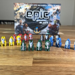 TINY EPIC GALAXIES: Beyond the Black Expansion Meeple Sticker/Decal Upgrade Kit - Unofficial Product