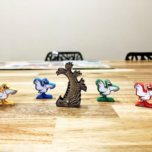 The WHITE CASTLE Meeple stickers/decals upgrade kit - matte vinyl Meeple Unofficial Product