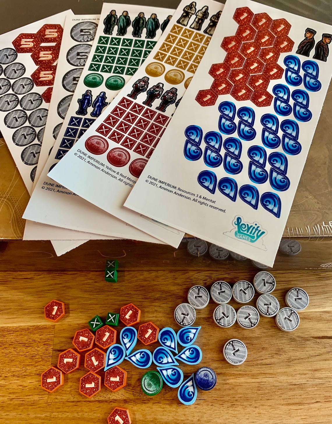 DUNE IMPERIUM Meeple Sticker Upgrade Kit Vinyl Meeple Etsy