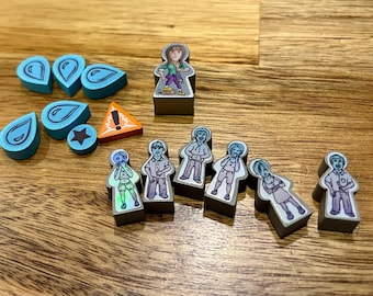 FINAL GIRL Season 3 - Matte Vinyl Sticker/Decal Meeple Upgrade - Unofficial Product